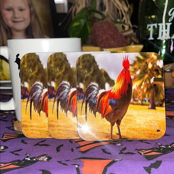 Colorful Rooster Coaster - Picture 9 of 11